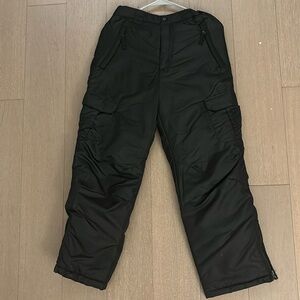 Kids black snow pants